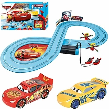 Carrera First Disney Pixar Cars Race of Friends Beginner Slot Car Racing Track Set 20063037